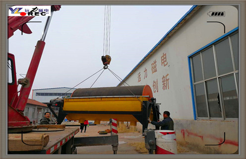 永磁筒式磁选机，云南永磁筒式磁选机厂家_黄瓜视频黄色网站云南永磁筒式磁选机厂家的结构磁场分布图